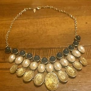 STATEMENT Bib Necklace signed NY